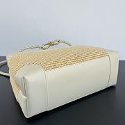 Bottega Veneta medium Andiamo Raffia White 32x24x12cm - 5