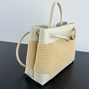 Bottega Veneta medium Andiamo Raffia White 32x24x12cm - 4