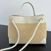 Bottega Veneta medium Andiamo Raffia White 32x24x12cm - 3