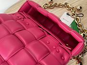Bottega Veneta Padded Cassette Pink Leather Shoulder Bag 27x10x18 - 5