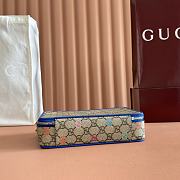 Gucci canvas leather-trimmed shoulder bag 22.5x14x7.5cm - 4