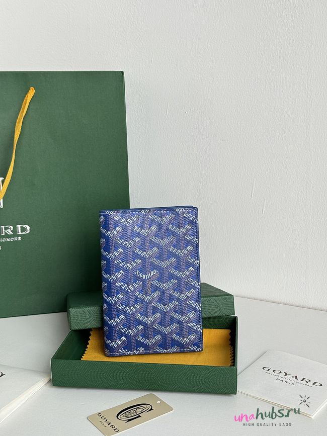 Goyard Blue Passport 14x10x1.5cm - 1