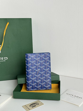 Goyard Blue Passport 14x10x1.5cm