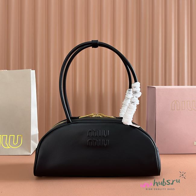 Miu Miu Briarwood Beau Leather black Bag 30x13x13.5cm - 1