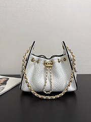Chanel Mini 25 Handbag Raffia white 22x20x12.5cm - 1