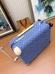 Louis Vuitton Horizon 55 Denim Blue 55x38x21cm - 4