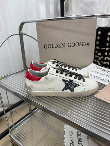 Golden Goose White Leather Super-Star Sneakers 