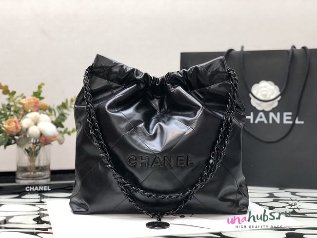 Chanel 22 Handbag Full Black 35x37x7cm - 1