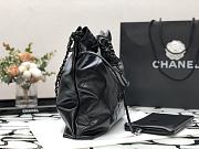 Chanel 22 Handbag Full Black 35x37x7cm - 5