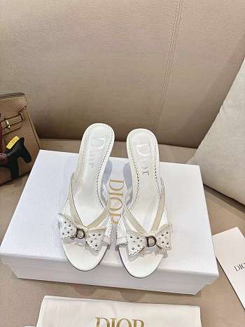 Dior white Kitten Heels 8.5cm