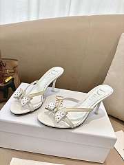Dior white Kitten Heels 8.5cm - 2