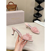 Jimmy Choo Skye Corsage floral-appliqué lace mules 7cm - 2