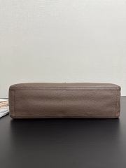 Chanel 26S Flap Bag MAXI silver Light Brown 38.5x26x11cm - 2