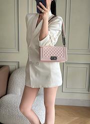 Chanel Boy Bag Pink Caviar silver 25cm - 5