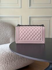 Chanel Boy Bag Pink Caviar silver 25cm - 4