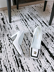 Chanel Pumps Lambskin white 9cm - 2