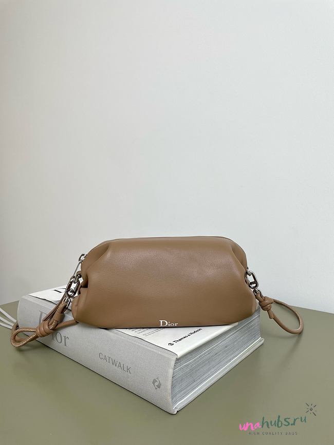 Dior Bow Pouch camel 20x11x8cm - 1
