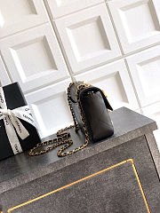 Chanel 25k flap bag black 19x13x6.5cm - 4