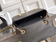 Chanel 25k flap bag black 19x13x6.5cm - 2