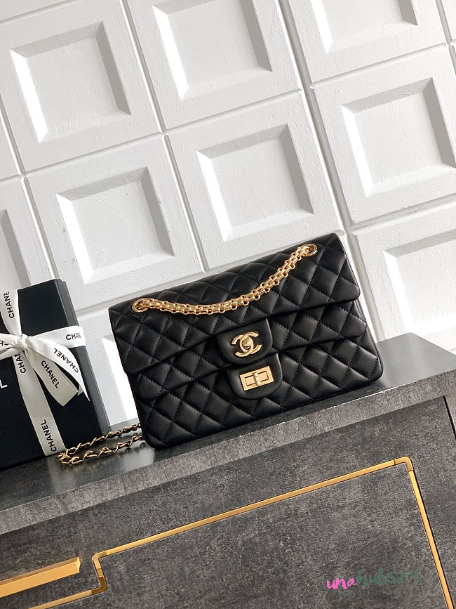 Chanel 26k Flap Bag blac Lambskin 25cm - 1
