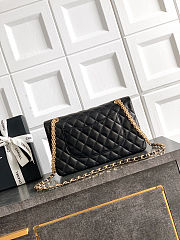 Chanel 26k Flap Bag blac Lambskin 25cm - 3
