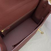 Hermes kelly 40 Burgundy Gold Epsom 40cm - 3