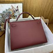 Hermes kelly 40 Burgundy Gold Epsom 40cm - 5