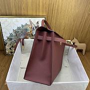 Hermes kelly 40 Burgundy Gold Epsom 40cm - 4