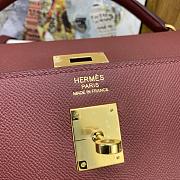 Hermes kelly 40 Burgundy Gold Epsom 40cm - 2
