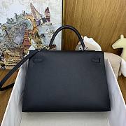 Hermes kelly 35 Black silver Epsom 35cm - 5