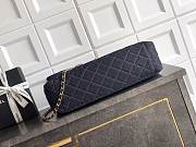 Chanel Maxi Flap Bag Denim gold 38x27x12cm - 4
