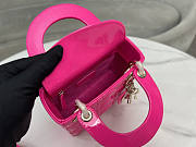 Dior Mini Lady Bag Pink Patent 17cm - 2