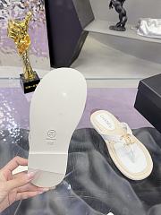 Chanel Thongs Lambskin white - 2
