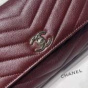 Chanel Coco Handle Burgundy 23cm  - 2