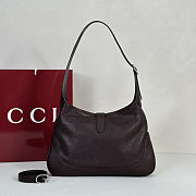 Gucci Jackie 1961 medium shoulder bag dark brown 31.5x21x5cm - 5