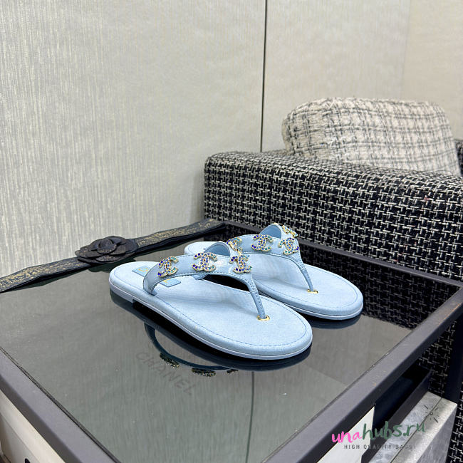 Chanel Blue Flip flop - 1