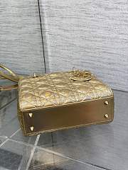 Dior Small Lady Bag gold 20cm - 4