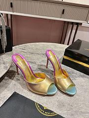 Christian Louboutin Me Dolly 100 Iridescent Leather Mules  - 1
