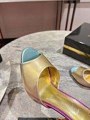 Christian Louboutin Me Dolly 100 Iridescent Leather Mules  - 4