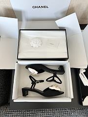 Chanel Sandals Grosgrain, black & ivory - 3