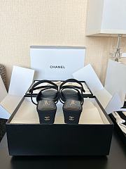 Chanel Sandals Grosgrain, black & ivory - 2