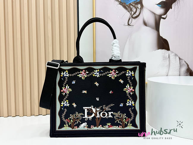 Dior Dioramour Medium Book Tote with Strap 36x27.5x16.5cm - 1