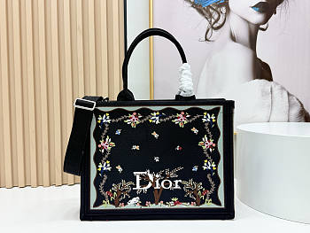 Dior Dioramour Medium Book Tote with Strap 36x27.5x16.5cm
