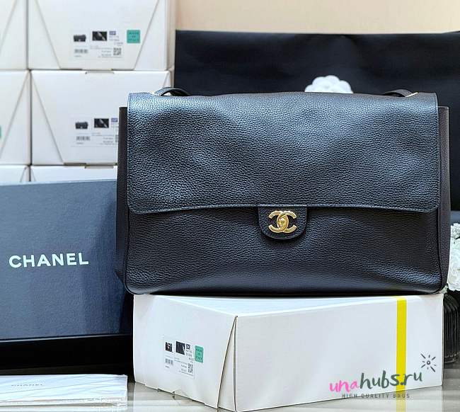 Chanel 26S Flap Bag MAXI black 38.5x26x11cm - 1
