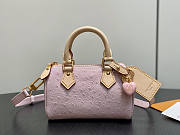 Louis Vuitton Nano Speedy Pink Ostrich - 16x10x7.5cm - 1