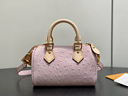 Louis Vuitton Nano Speedy Pink Ostrich - 16x10x7.5cm - 4