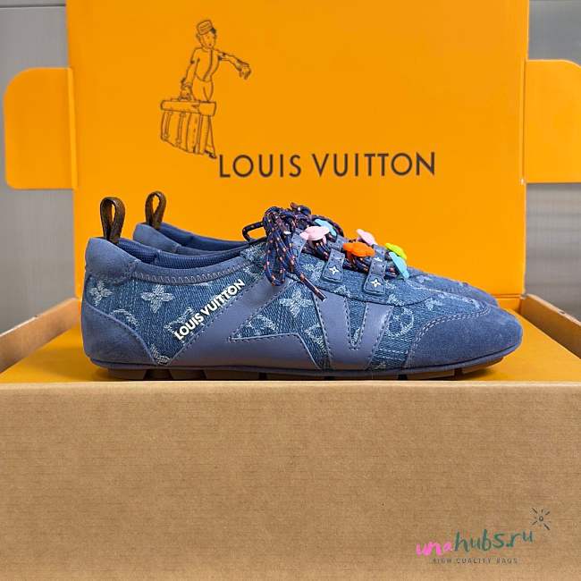 Louis Vuitton Sneakerina blue denim sneaker  - 1