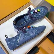 Louis Vuitton Sneakerina blue denim sneaker  - 3