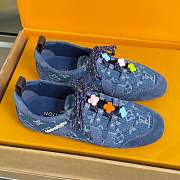 Louis Vuitton Sneakerina blue denim sneaker  - 2