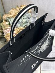 Dior Large Book Tote Black and White 42cm - 5